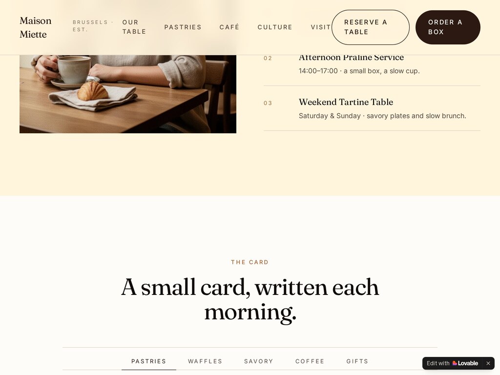 Maison Miette Atelier — shot 2